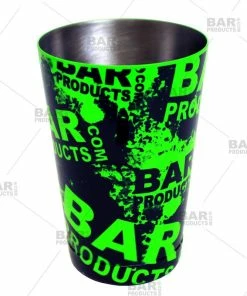 Best reviews of 👍 Bars Cocktail Shaker Tin - 18oz Weighted - NEON GREEN Grungy BPC Logo 🎁 -Bars Sales Shop 18oz shaker tin neon grn bpc web1 800x