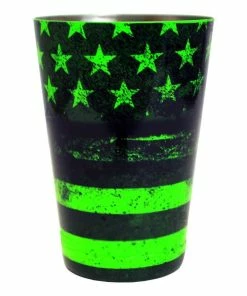 Top 10 🎉 Bars Cocktail Shaker Tin - 18oz Weighted - NEON GREEN U.S. Flag 😉