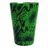 Promo 😀 Bars Cocktail Shaker Tin - 18oz Weighted - NEON GREEN Snake Skin 🤩