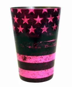 Coupon ❤️ Bars Cocktail Shaker Tin - 18oz Weighted - NEON PINK U.S. Flag ✨