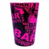 Best Sale 😀 Bars Cocktail Shaker Tin - 18oz Weighted - NEON PINK Grungy BPC Logo 🌟