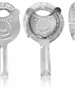 Coupon 🎁 Bars 2 Prong Stainless Steel Euro Cocktail Strainer 💯 -Bars Sales Shop 2 prong s s euro strainer large white 800x