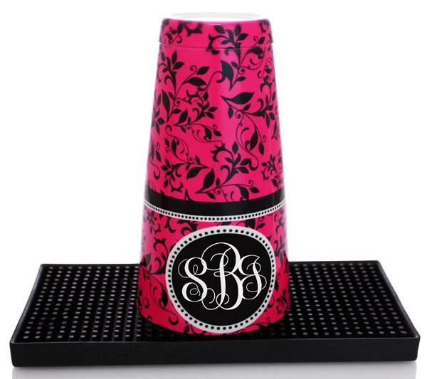 Cheap ๐ Bars Monogram Pink Swirls Cocktail Shaker Tin - 28 Oz Weighted - ADD YOUR NAME โจ 4 Cheap ๐ Bars Monogram Pink Swirls Cocktail Shaker Tin - 28 Oz Weighted - ADD YOUR NAME โจ - Image 4
