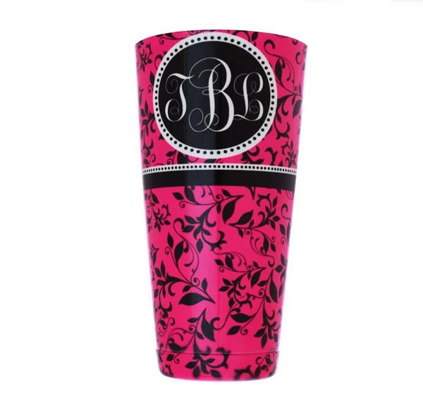 Cheap ๐ Bars Monogram Pink Swirls Cocktail Shaker Tin - 28 Oz Weighted - ADD YOUR NAME โจ 1 Cheap ๐ Bars Monogram Pink Swirls Cocktail Shaker Tin - 28 Oz Weighted - ADD YOUR NAME โจ
