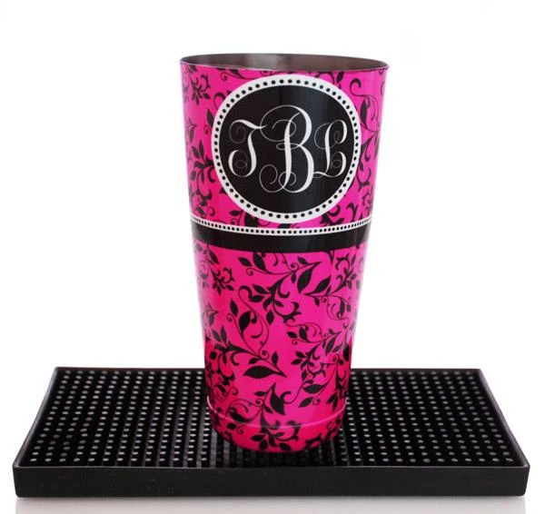Cheap ๐ Bars Monogram Pink Swirls Cocktail Shaker Tin - 28 Oz Weighted - ADD YOUR NAME โจ 5 Cheap ๐ Bars Monogram Pink Swirls Cocktail Shaker Tin - 28 Oz Weighted - ADD YOUR NAME โจ - Image 5