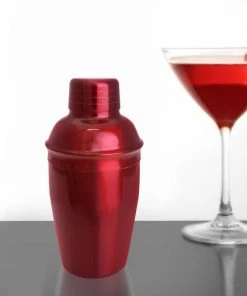 Budget ✔️ Bars BarConic™ 12 Ounce 3-Piece Cocktail Shaker, 🍬 Candy Red 🤩