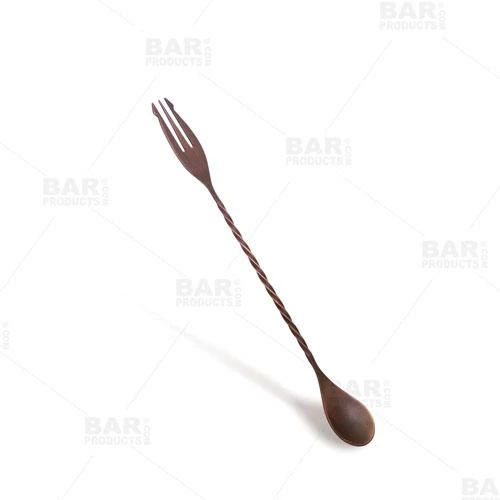 Coupon 🥰 Bars BarConic® Copper Trident Bar Spoons - Brushed Antique Finish - Three Lengths Available ❤️ 5 Coupon 🥰 Bars BarConic® Copper Trident Bar Spoons - Brushed Antique Finish - Three Lengths Available ❤️ - Image 5