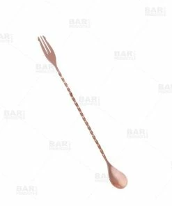 Buy 🥰 Bars BarConic® Copper Bar Spoons - Trident /Fork Tip - Three Lengths Available ❤️ -Bars Sales Shop 30in long trident copper bar spoon 800x