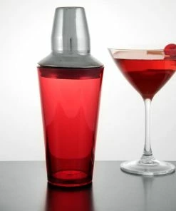 Cheap ⭐ Bars 3 Piece Plastic Shaker With Stainless Steel Mid Section ⌛ -Bars Sales Shop 3pc plastic mixing glass stainless steel strainer red main 9dd418e2 9172 4aed 8df8 15219e56192b 800x