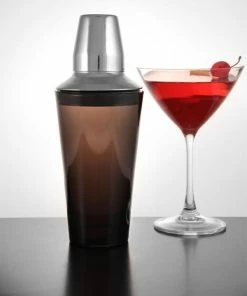 Cheap ⭐ Bars 3 Piece Plastic Shaker With Stainless Steel Mid Section ⌛ -Bars Sales Shop 3pc plastic mixing glass stainless steel strainer smoke main 800x