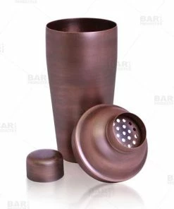 Best reviews of 🔥 Bars BarConic® 3 Piece Cocktail Shaker With Antique Finish 24oz. ✔️ -Bars Sales Shop 3pc shaker antique finished separated 1 800x