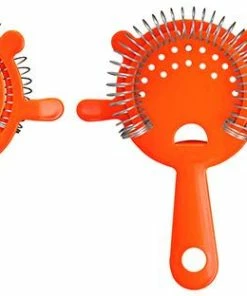 New 😀 Bars Powder 🧥 Coated 4 Prong Strainer - NEON ❤️ -Bars Sales Shop 4 prong neon cocktail strainer orange 800x