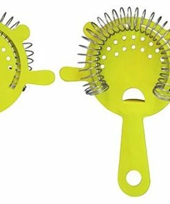 New 😀 Bars Powder 🧥 Coated 4 Prong Strainer - NEON ❤️ -Bars Sales Shop 4 prong neon cocktail strainer yellow 800x