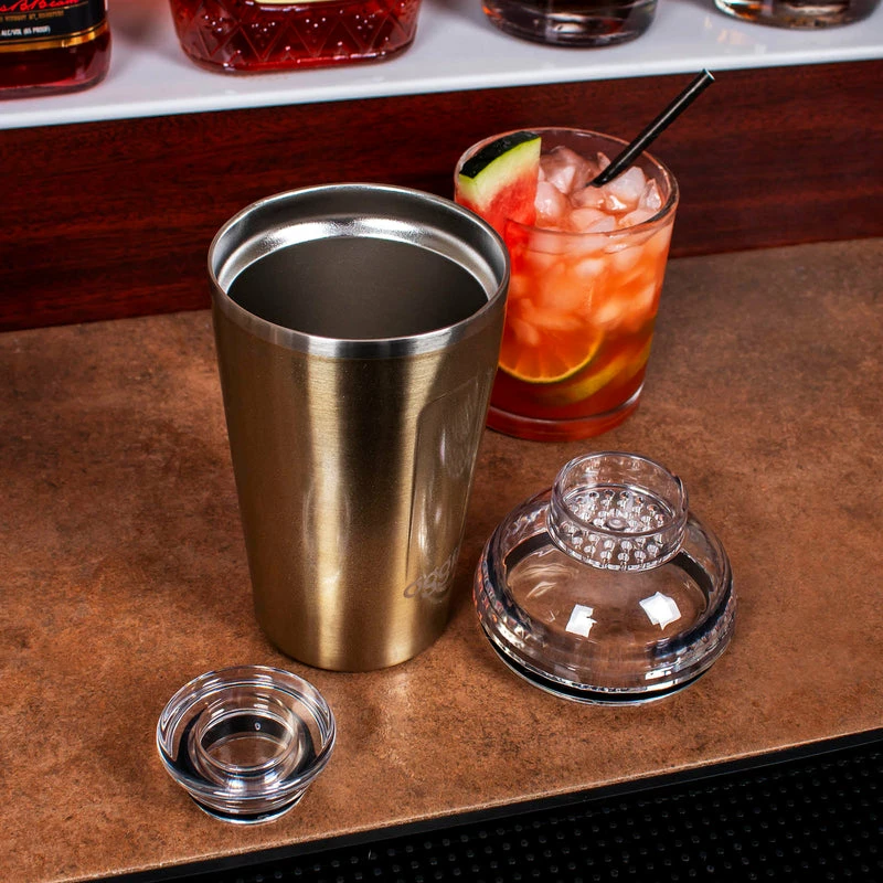 Best Sale 🤩 Bars Double Wall Vacuum Insulated Cocktail Shaker - 17 Ounce - Gold Sparkle ⌛ 2 Best Sale 🤩 Bars Double Wall Vacuum Insulated Cocktail Shaker - 17 Ounce - Gold Sparkle ⌛ - Image 2