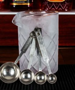 Cheap 🎁 Bars BarConic® 4pcs Measuring Spoon Set - Stainless Steel 👏 -Bars Sales Shop SS 4pcs Measuring Spoon Set scene1 800x