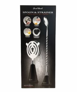 Best deal ❤️ Bars Final Touch Spoon & Strainer With Built-In Jiggers Set ⌛ -Bars Sales Shop STR JIG SP 1 800x