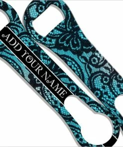 Hot Sale 👍 Bars ADD YOUR NAME V-Rod® Bottle Opener – Sexy Lace 🤩 -Bars Sales Shop add your name lace vrod bottle opener blue 800x