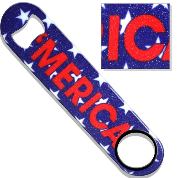 Brand new 😍 Bars 'Merica F*#K Yeah Glitter Kolorcoat™ Speed Bottle Opener 🔥 2 Brand new 😍 Bars 'Merica F*#K Yeah Glitter Kolorcoat™ Speed Bottle Opener 🔥 - Image 2