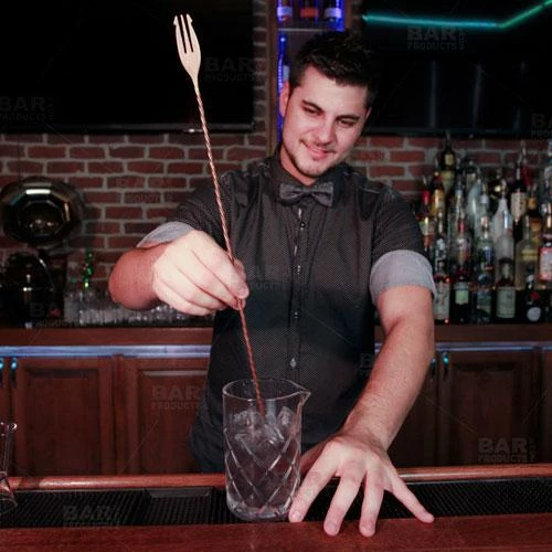 Coupon 🥰 Bars BarConic® Copper Trident Bar Spoons - Brushed Antique Finish - Three Lengths Available ❤️ 2 Coupon 🥰 Bars BarConic® Copper Trident Bar Spoons - Brushed Antique Finish - Three Lengths Available ❤️ - Image 2