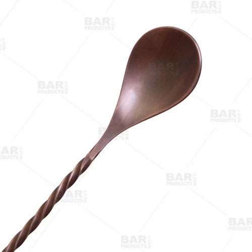 Coupon 🥰 Bars BarConic® Copper Trident Bar Spoons - Brushed Antique Finish - Three Lengths Available ❤️ 6 Coupon 🥰 Bars BarConic® Copper Trident Bar Spoons - Brushed Antique Finish - Three Lengths Available ❤️ - Image 6