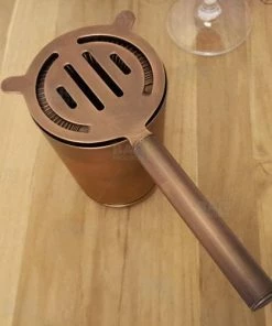 Discount ❤️ Bars BarConic® Copper Hawthorne Strainer With Antique Finish 🛒 -Bars Sales Shop antique finished hawthron strainer 800x