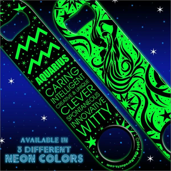 Flash Sale ❤️ Bars Kolorcoat™ Zodiac Speed Bottle Opener - NEON - AQUARIUS 🔥 3 Flash Sale ❤️ Bars Kolorcoat™ Zodiac Speed Bottle Opener - NEON - AQUARIUS 🔥 - Image 3