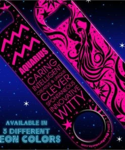 Flash Sale ❤️ Bars Kolorcoat™ Zodiac Speed Bottle Opener - NEON - AQUARIUS 🔥