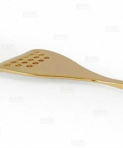 Flash Sale 🔔 Bars BarConic® Bar Spoon With Strainer Tip - Gold Plated - 40cm 👍 -Bars Sales Shop bar spoon strainer tip gold bpc 4 800x