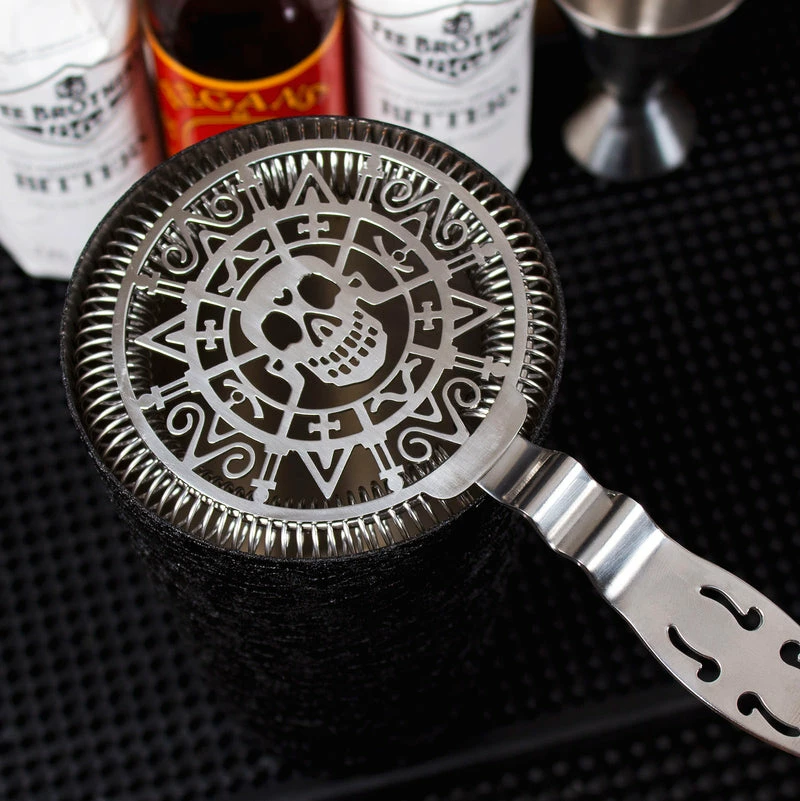 Cheapest 🤩 Bars BarConic® Skull No Prong Cocktail Strainer - Stainless Steel 🤩 2 Cheapest 🤩 Bars BarConic® Skull No Prong Cocktail Strainer - Stainless Steel 🤩 - Image 2