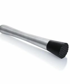 Bars Sales Shop 40 Top 10 😍 Bars BarConic® Thick Stainless Steel W/ Black Tenderized Head Muddler - 8" Long 🛒