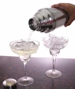 Buy ❤️ Bars Colossal 3-Piece Cocktail Shaker - 58oz 🌟 -Bars Sales Shop big ass cocktail shaker with pouring margarita 800x