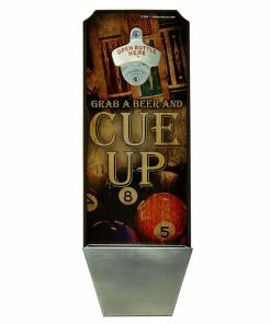 Cheap ✔️ Bars Billiards – Wall Mounted Wood Plaque Bottle Opener And Cap Catcher 😍