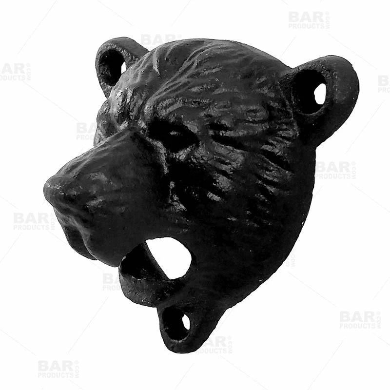 Promo 😉 Bars Bear Themed Wall Mounted Bottle Opener - Black 🧨 3 Promo 😉 Bars Bear Themed Wall Mounted Bottle Opener - Black 🧨 - Image 3