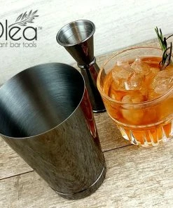 Promo 🌟 Bars Olea™ Gunmetal Black Cocktail Shaker - 16oz Weighted 🎁 -Bars Sales Shop black cocktail shaker 16oz olea bpc 5 800x