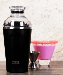 Outlet 🛒 Bars Insulated Cocktail Shaker - Black - 17 Ounce ⌛ -Bars Sales Shop black cocktail shaker2 800x