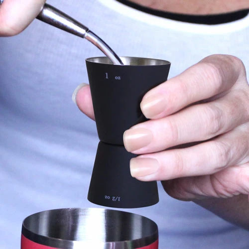 Cheapest 🤩 Bars BarConic® Black Matte Double Sided Jigger - 1/2 Oz. X 1 Oz. 👏 2 Cheapest 🤩 Bars BarConic® Black Matte Double Sided Jigger - 1/2 Oz. X 1 Oz. 👏 - Image 2
