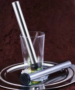 Cheapest 🛒 Bars Muddler 9.6" Stainless Steel W/ Black Plastic Tip 🛒 -Bars Sales Shop blk plastic tip muddler 800x