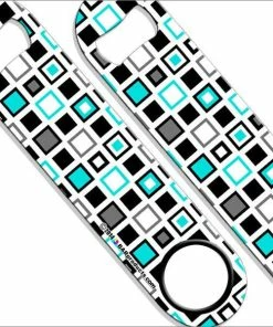 Cheap 🛒 Bars Blue Retro Squares Kolorcoat™ Speed Opener ❤️