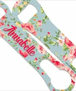 Brand new ⌛ Bars "ADD YOUR NAME" V-ROD® Bottle Opener – Floral Wallpaper – Several Color Options 🧨 -Bars Sales Shop bottle opener v rod add your name customize floral wallpaper different blue options custom 800x