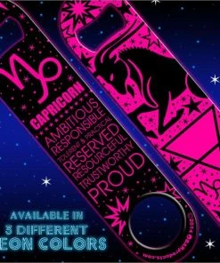 Cheap ❤️ Bars Zodiac Speed Bottle Opener - NEON CAPRICORN ✔️ 5 Cheap ❤️ Bars Zodiac Speed Bottle Opener - NEON CAPRICORN ✔️ -Bars Sales Shop capricorn neon speed opener pink1 800x