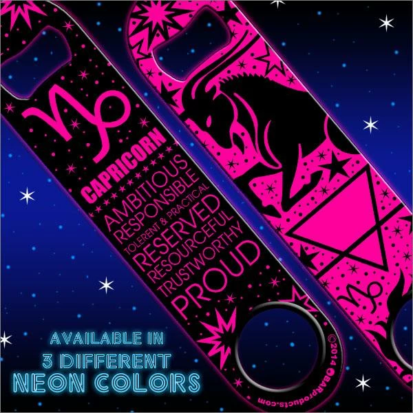 Cheap ❤️ Bars Zodiac Speed Bottle Opener - NEON CAPRICORN ✔️ 3 Cheap ❤️ Bars Zodiac Speed Bottle Opener - NEON CAPRICORN ✔️ - Image 3