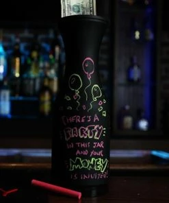 Wholesale 🤩 Bars Chalkboard Tip Jar ⌛ -Bars Sales Shop chalkboard tip jar bucket blacklight 800x