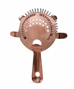 Best Sale ❤️ Bars BarConic® Hawthorne Strainer – Copper Plated ⭐ -Bars Sales Shop copper plated 4 prong strainer back web 500 800x