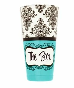 Top 10 💯 Bars Damask Patterns Printed Cocktail Shaker Tin - 28 Oz Weighted - ADD YOUR NAME 😍 -Bars Sales Shop custom damask cocktail shaker blue name up 800x