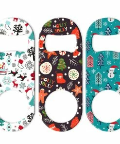 Outlet ๐คฉ Bars ๐ Christmas Pattern Mini Bottle Openers - Sold In Packs Of 3 Or Individually ๐