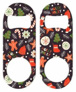 Outlet 🤩 Bars 🎄 Christmas Pattern Mini Bottle Openers - Sold In Packs Of 3 Or Individually 👏 -Bars Sales Shop cute christmas mini bottle opener D2 800x