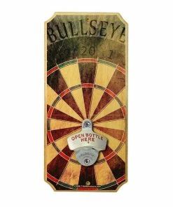 Best Sale 🎁 Bars Bullseye - Wall Mounted Wood Plaque Bottle Opener 🎁