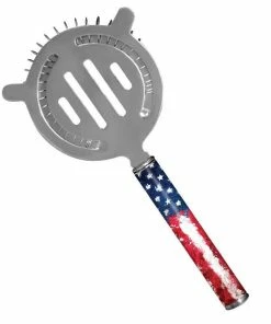 Discount 🤩 Bars Cocktail Strainer - Pipe Handle - US Flag ⭐
