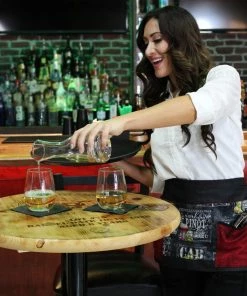 Brand new 👍 Bars Wine Pattern Designer Apron With 5 Compartments 🌟 -Bars Sales Shop designer wine apron bar shot 2 bpc 1 800x