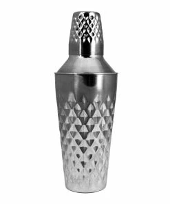 Deals 😉 Bars Diamond Cut 3 Piece Cocktail Shaker- Stainless Steel - 25 Ounce 🎉